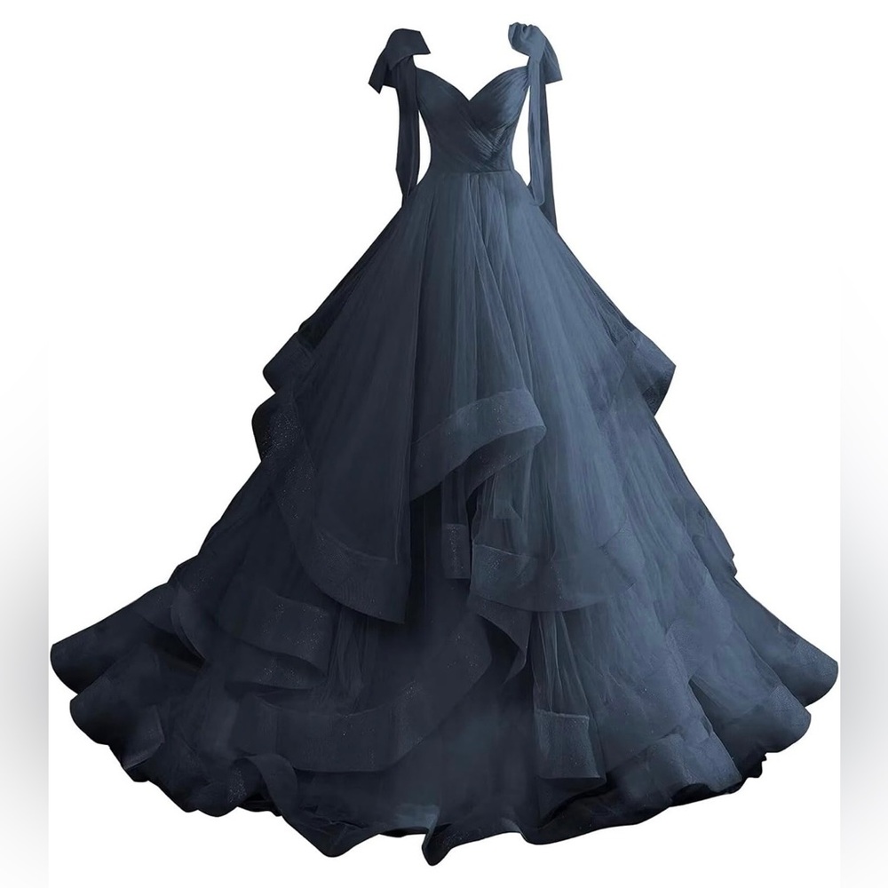 Elegant Navy Blue Gown